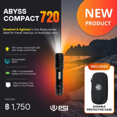 PSI Abyss Compact 720 Dive Light